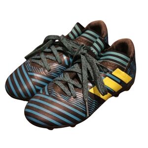 2/$30 🏷 Adidas Teal & Black Striped Soccer Cleats Size 11